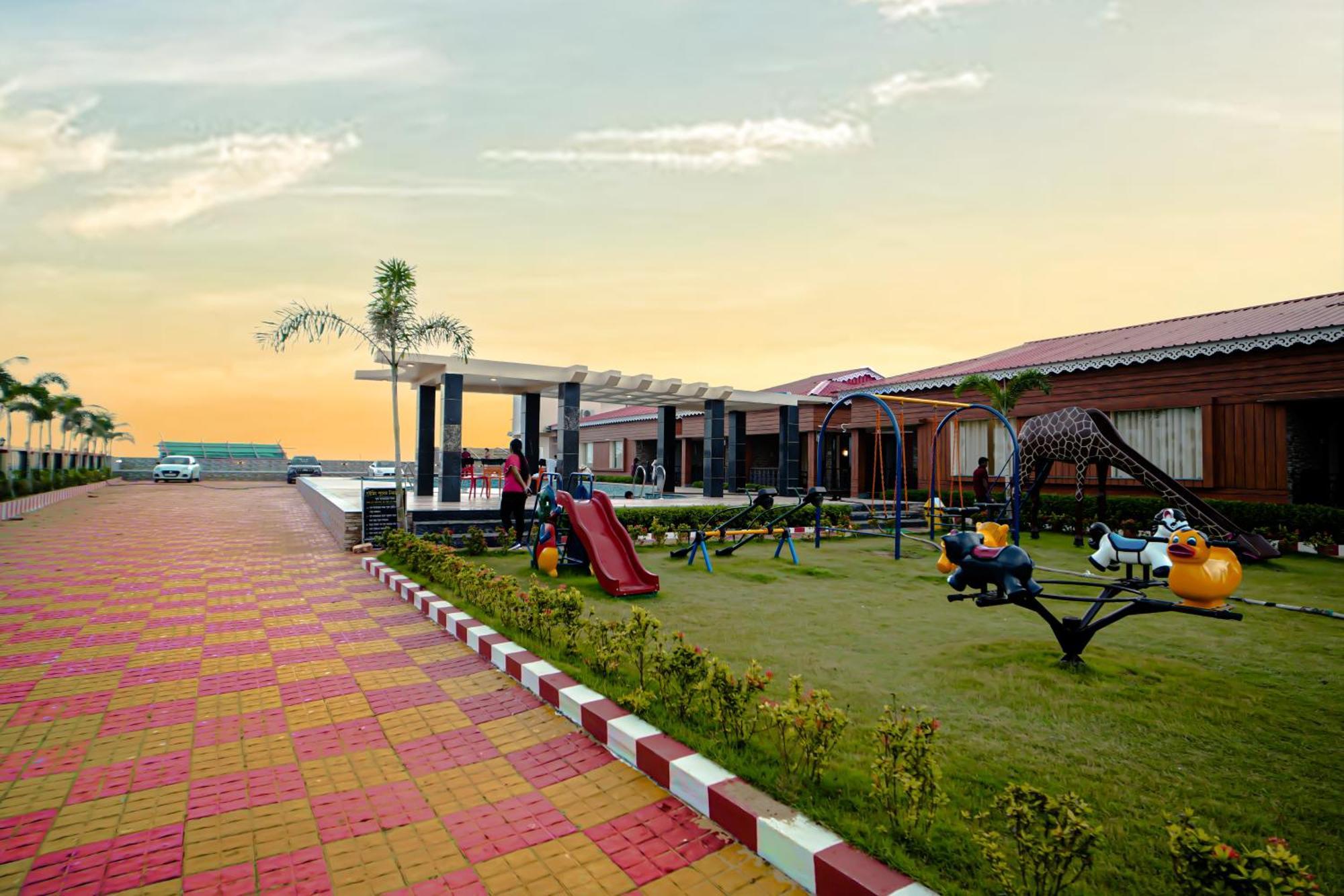Prasant On Beach Resort !! Lift - Wifi -Restaurant-Parking Facilities-Newly Decorated Room !! Mandarmani Exteriör bild
