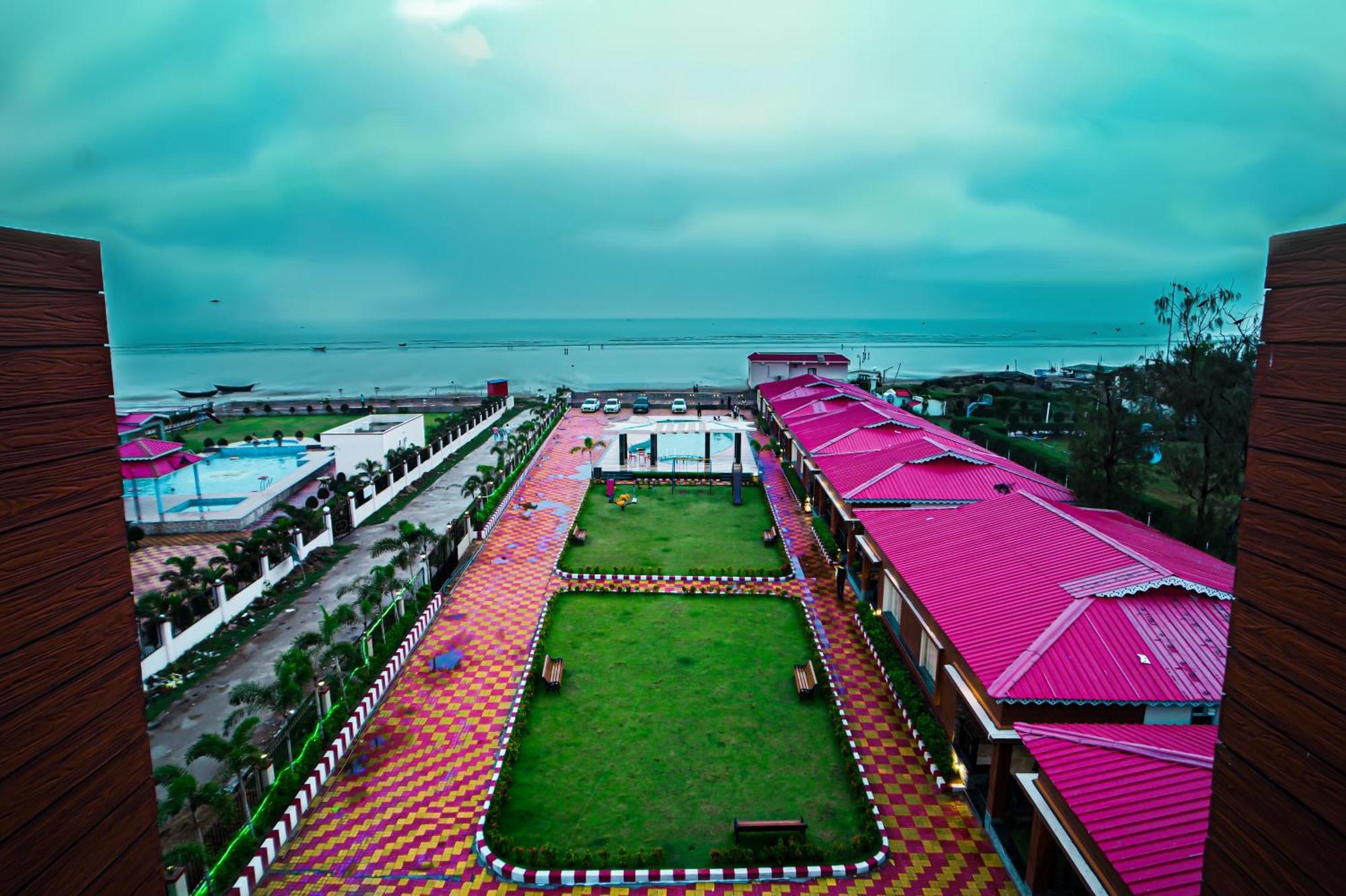 Prasant On Beach Resort !! Lift - Wifi -Restaurant-Parking Facilities-Newly Decorated Room !! Mandarmani Exteriör bild